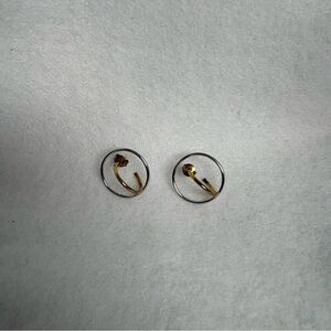 CHARLOTTE CHESNAIS Saturn S Earrings Gold Vermeil Sterling Silver